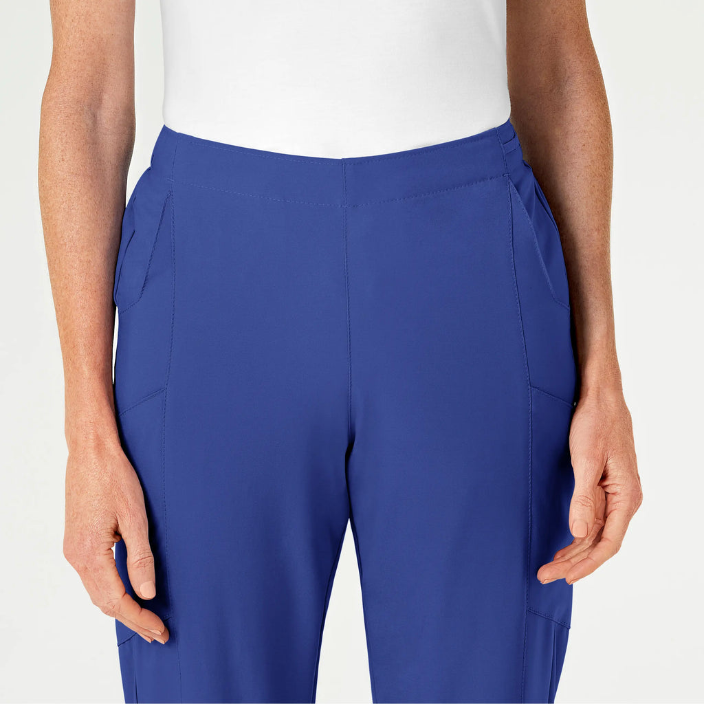 Wink Scrubs Women's Flat Front Cargo Scrub Pant Galaxy Blue | scrub-supply.com