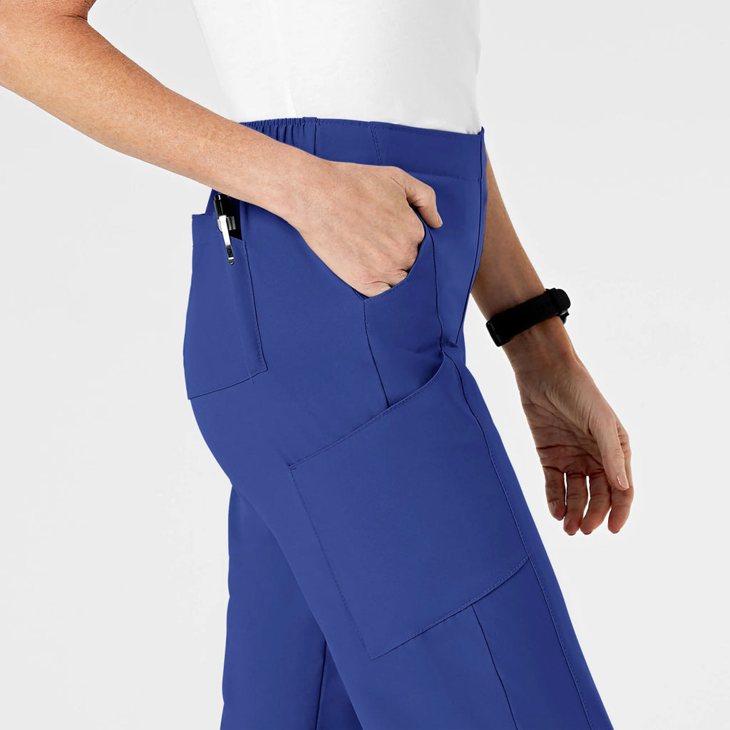 Wink Scrubs Women's Flat Front Cargo Scrub Pant Galaxy Blue | scrub-supply.com