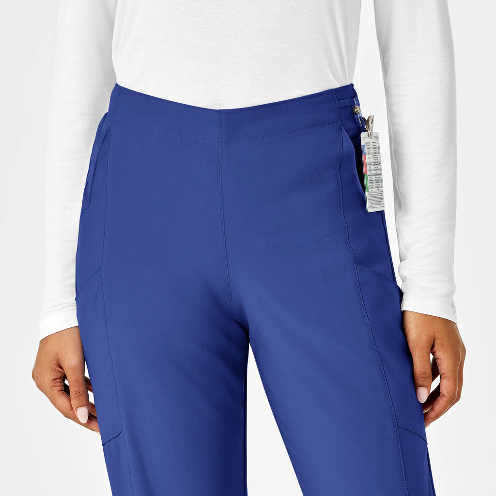 Wink Scrubs Women's Flat Front Cargo Scrub Pant Galaxy Blue | scrub-supply.com