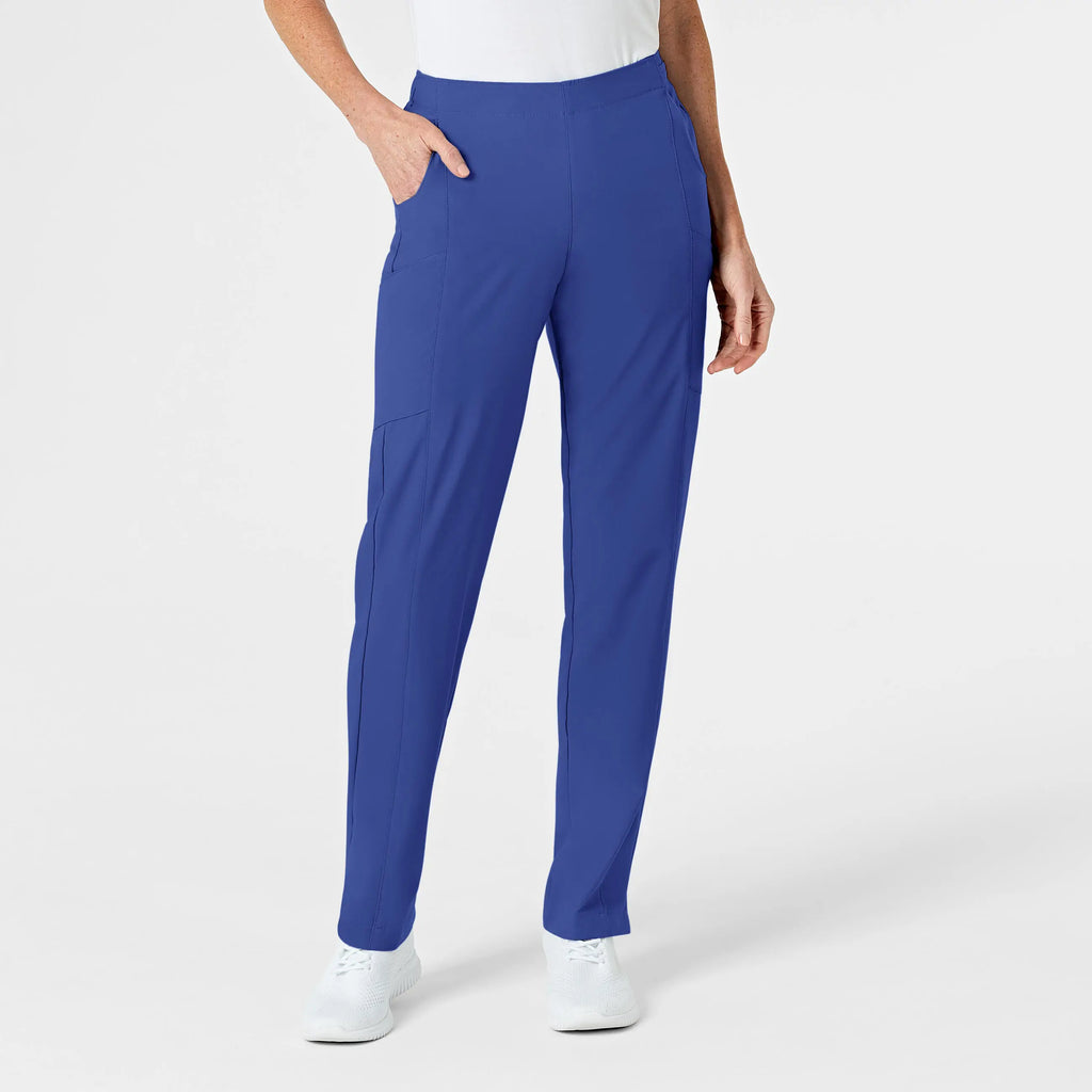 Wink Scrubs Women's Flat Front Cargo Scrub Pant Galaxy Blue | scrub-supply.com