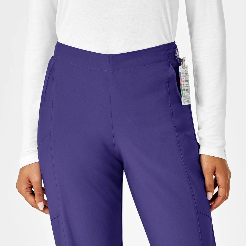 Wink Scrubs Women's Flat Front Cargo Scrub Pant Grape | scrub-supply.com