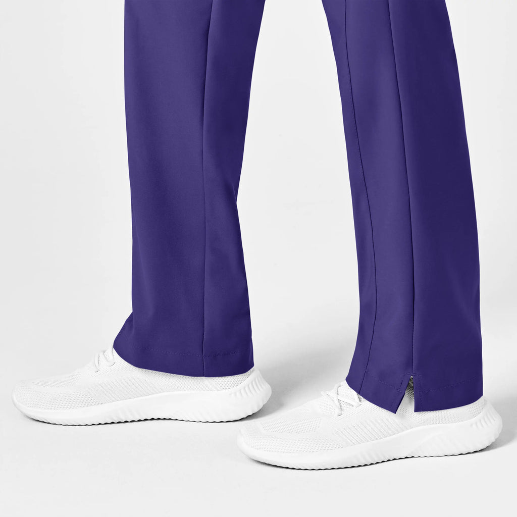 Wink Scrubs Women's Flat Front Cargo Scrub Pant Grape | scrub-supply.com