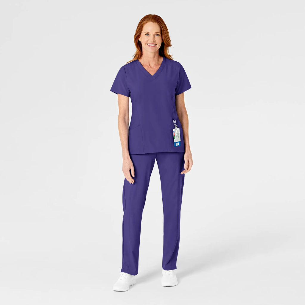 Wink Scrubs Women's Flat Front Cargo Scrub Pant Grape | scrub-supply.com