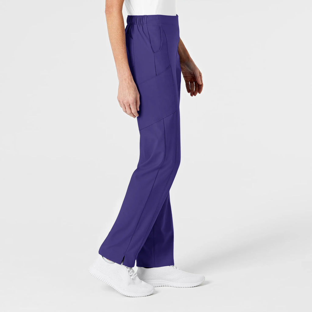 Wink Scrubs Women's Flat Front Cargo Scrub Pant Grape | scrub-supply.com