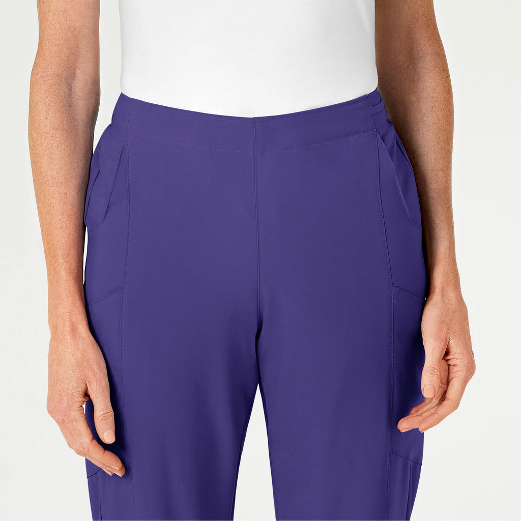 Wink Scrubs Women's Flat Front Cargo Scrub Pant Grape | scrub-supply.com