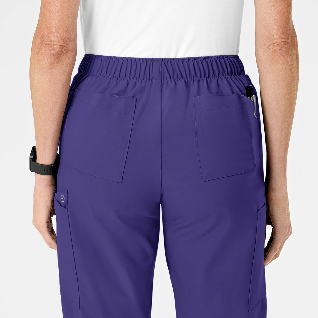 Wink Scrubs Women's Flat Front Cargo Scrub Pant Grape | scrub-supply.com