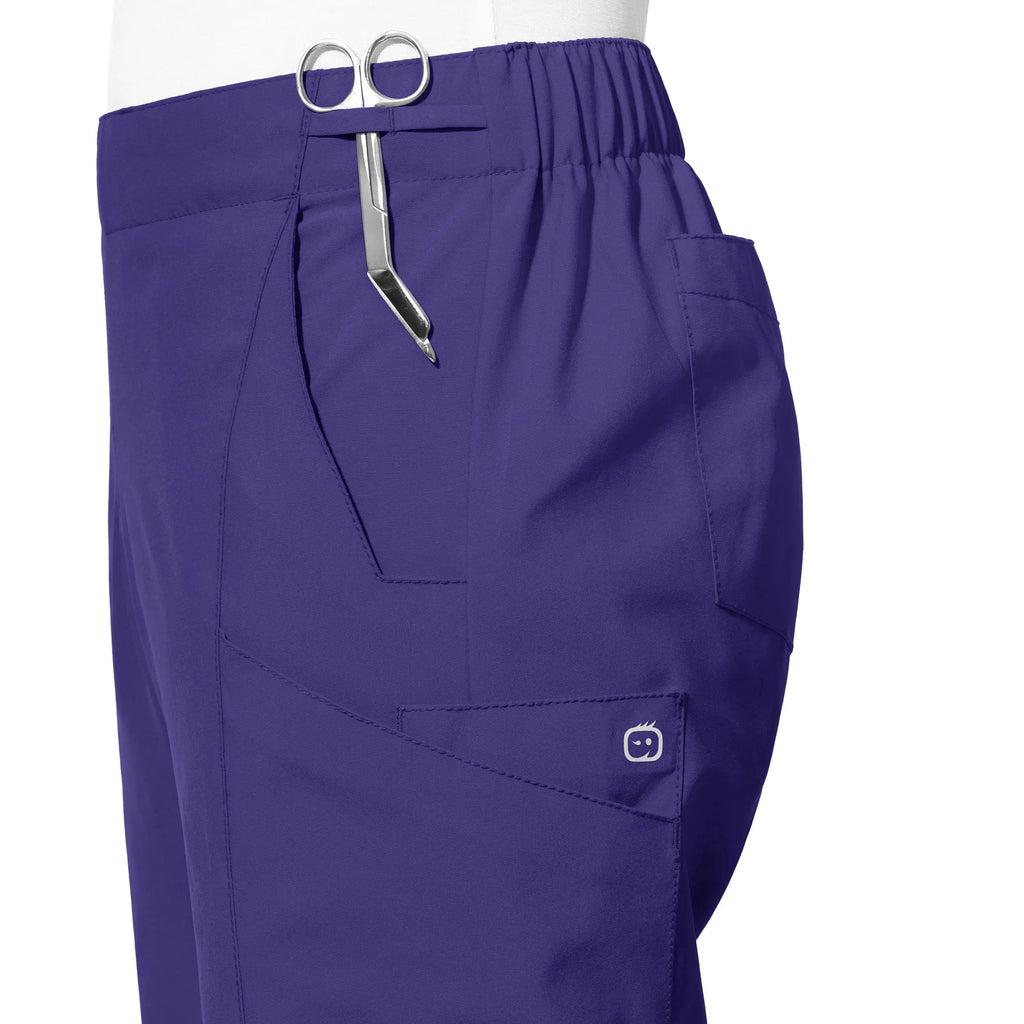 Wink Scrubs Women's Flat Front Cargo Scrub Pant Grape | scrub-supply.com