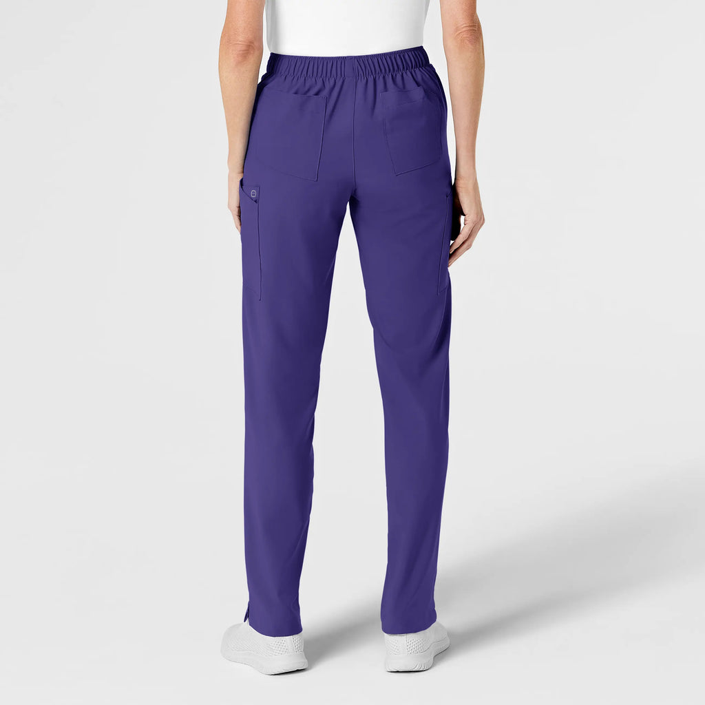 Wink Scrubs Women's Flat Front Cargo Scrub Pant Grape | scrub-supply.com