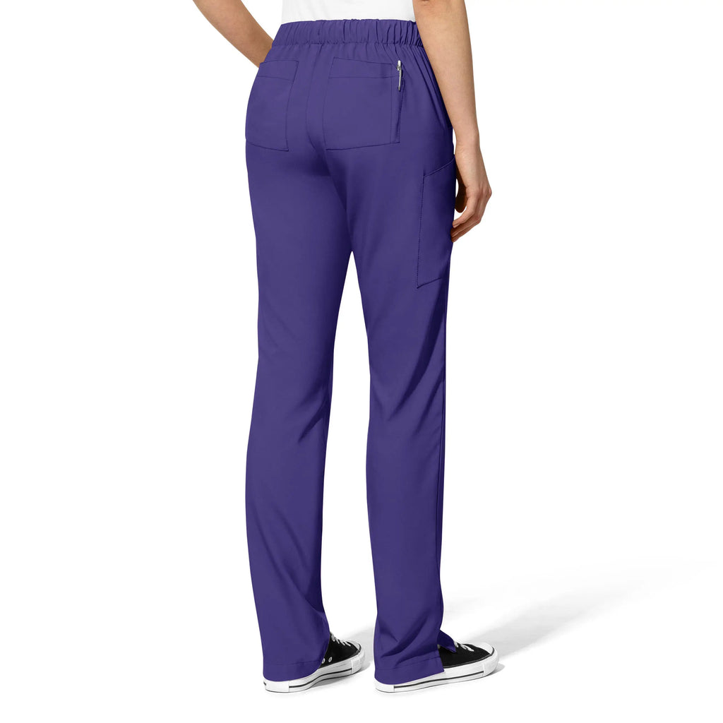 Wink Scrubs Women's Flat Front Cargo Scrub Pant Grape | scrub-supply.com