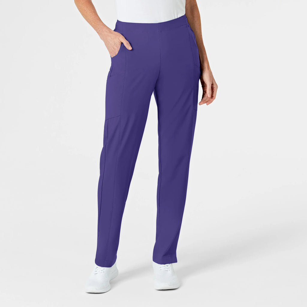 Wink Scrubs Women's Flat Front Cargo Scrub Pant Grape | scrub-supply.com