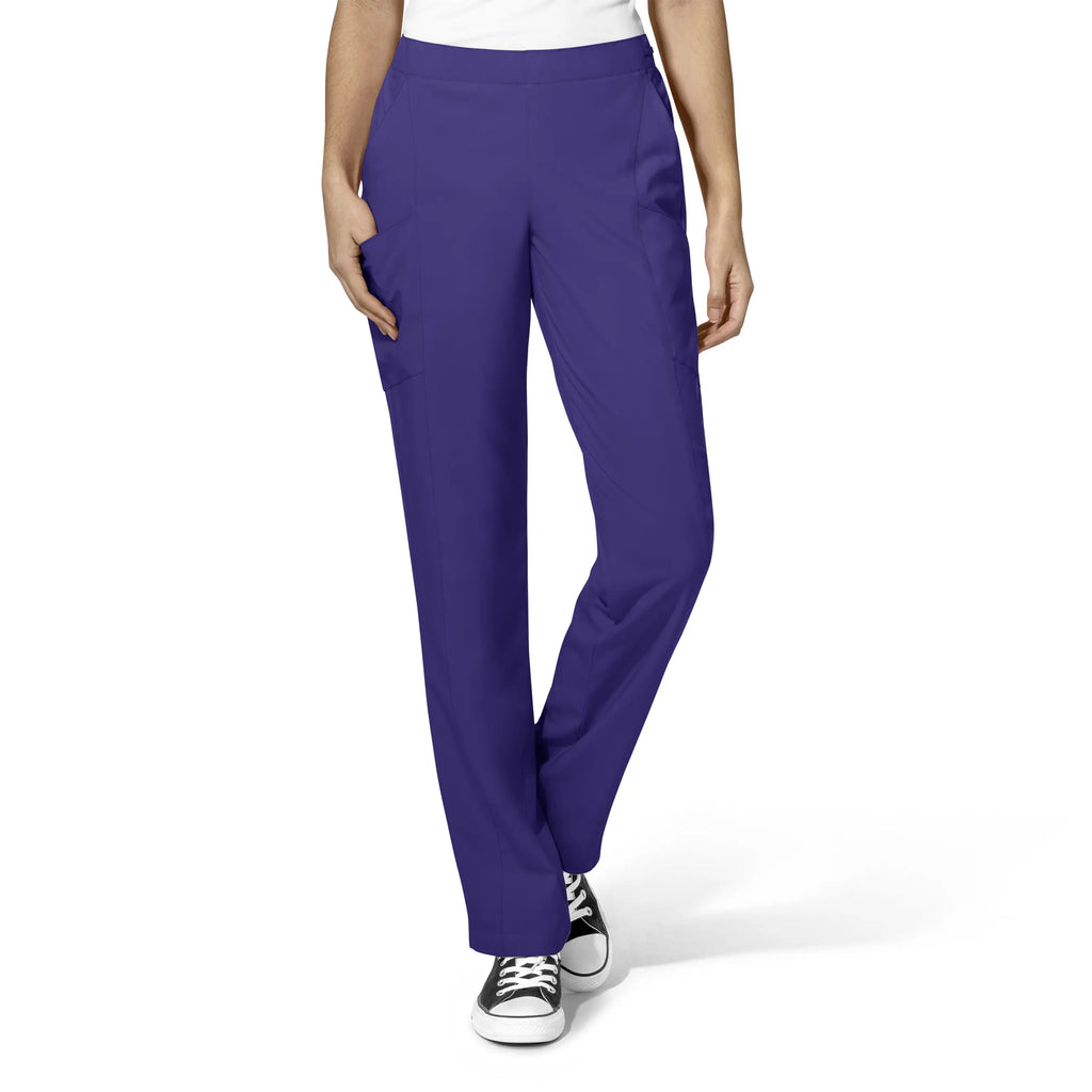 Wink Scrubs Women's Flat Front Cargo Scrub Pant Grape | scrub-supply.com