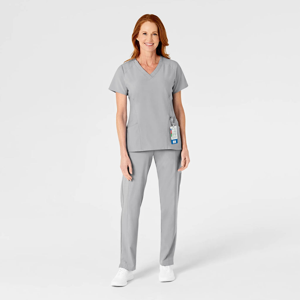 Wink Scrubs Women's Flat Front Cargo Scrub Pant Grey | scrub-supply.com