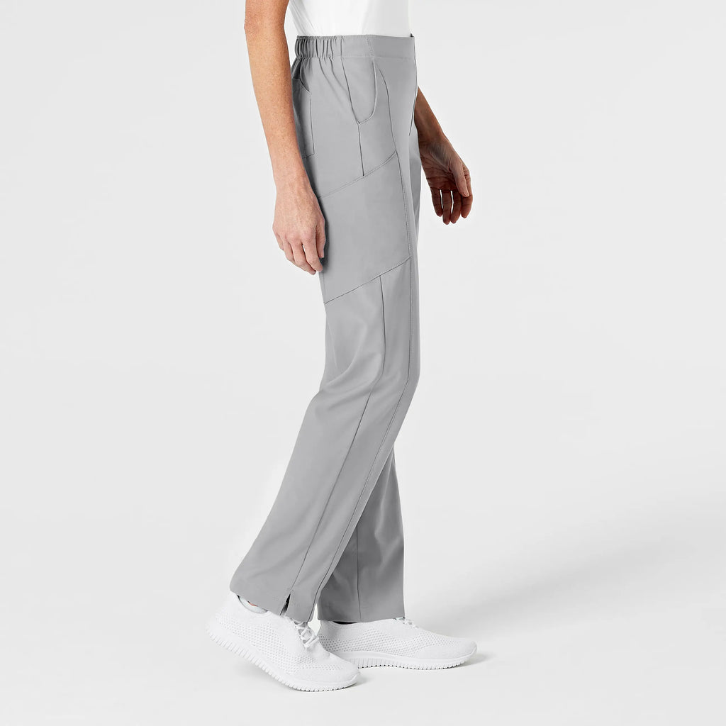 Wink Scrubs Women's Flat Front Cargo Scrub Pant Grey | scrub-supply.com