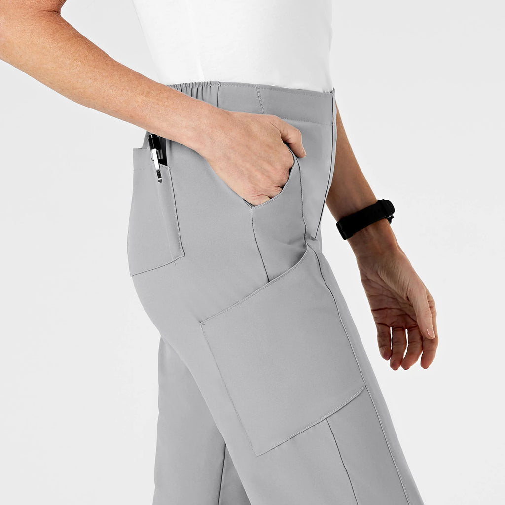 Wink Scrubs Women's Flat Front Cargo Scrub Pant Grey | scrub-supply.com