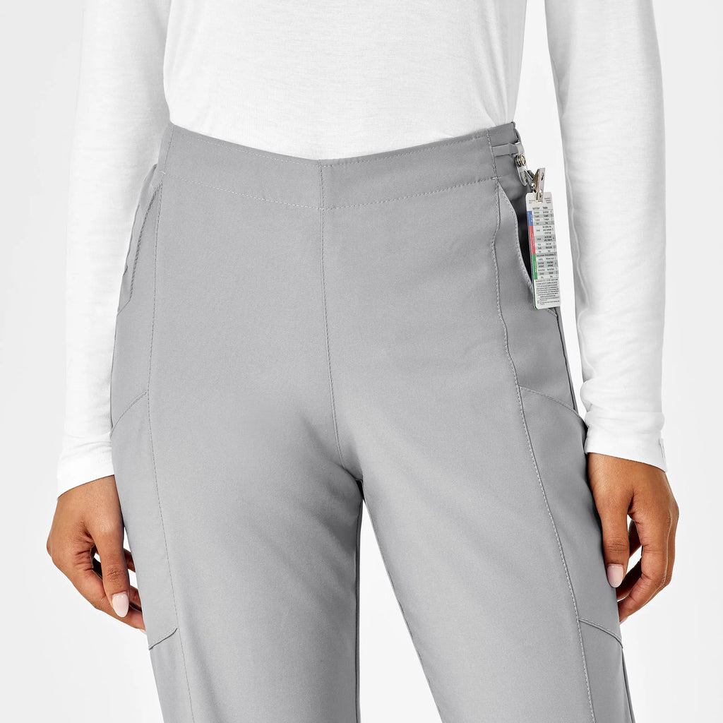 Wink Scrubs Women's Flat Front Cargo Scrub Pant Grey | scrub-supply.com