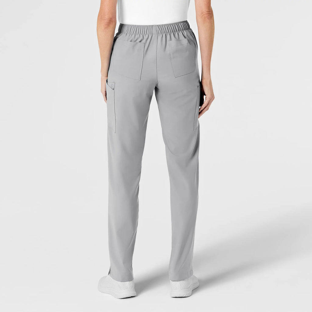 Wink Scrubs Women's Flat Front Cargo Scrub Pant Grey | scrub-supply.com