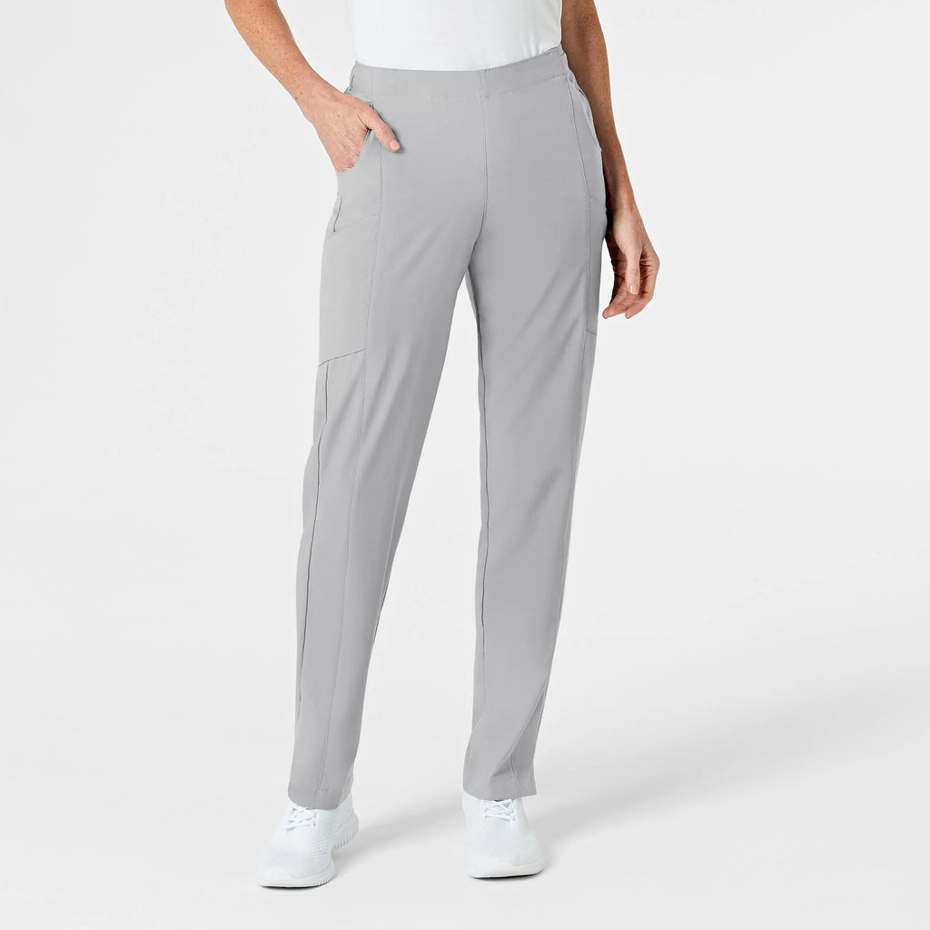 Wink Scrubs Women's Flat Front Cargo Scrub Pant Grey | scrub-supply.com