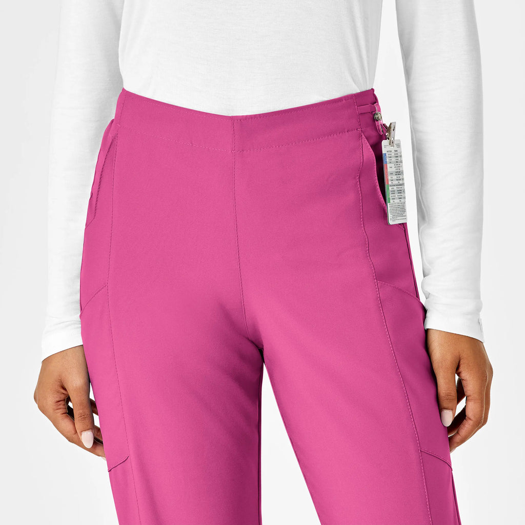 Wink Scrubs Women's Flat Front Cargo Scrub Pant Hot Pink | scrub-supply.com