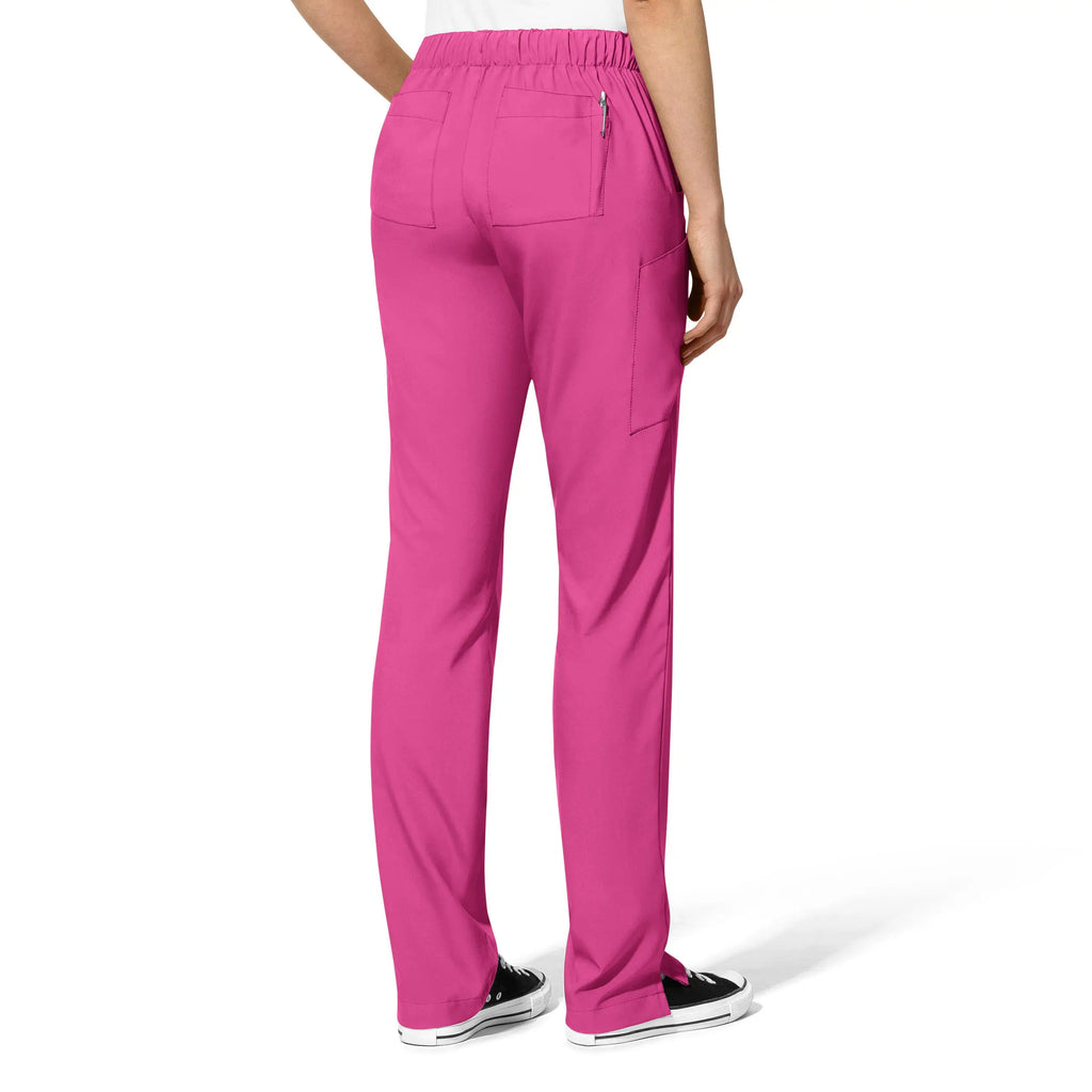 Wink Scrubs Women's Flat Front Cargo Scrub Pant Hot Pink | scrub-supply.com