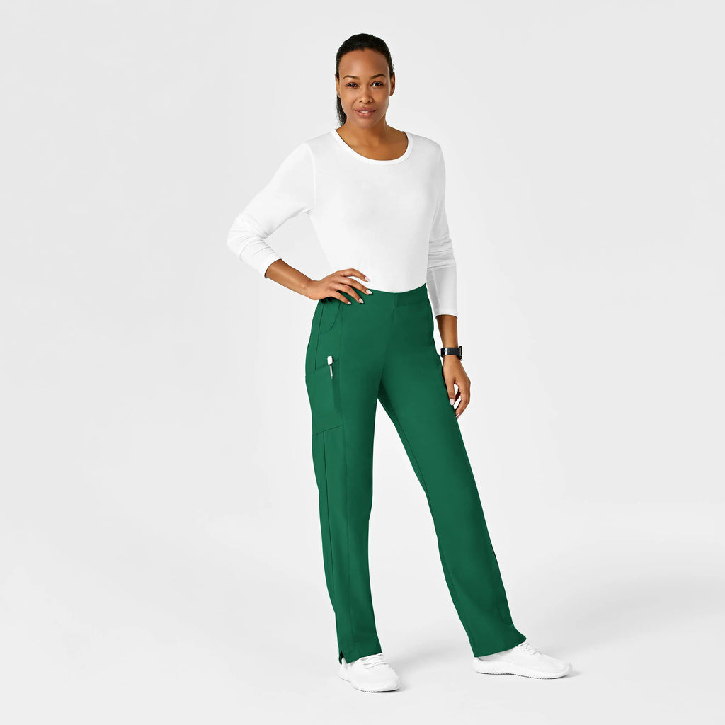 Wink Scrubs Women's Flat Front Cargo Scrub Pant Hunter | scrub-supply.com