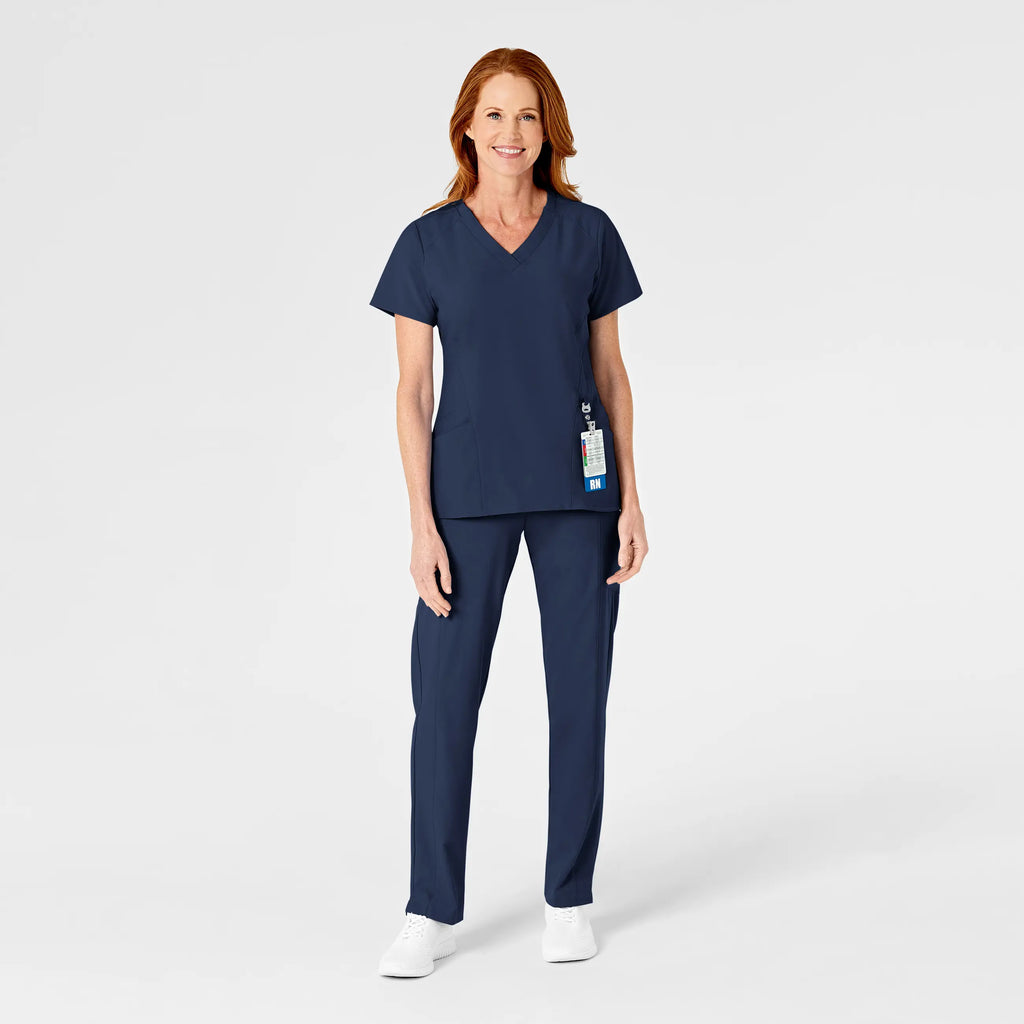 Wink Scrubs Women's Flat Front Cargo Scrub Pant Navy | scrub-supply.com