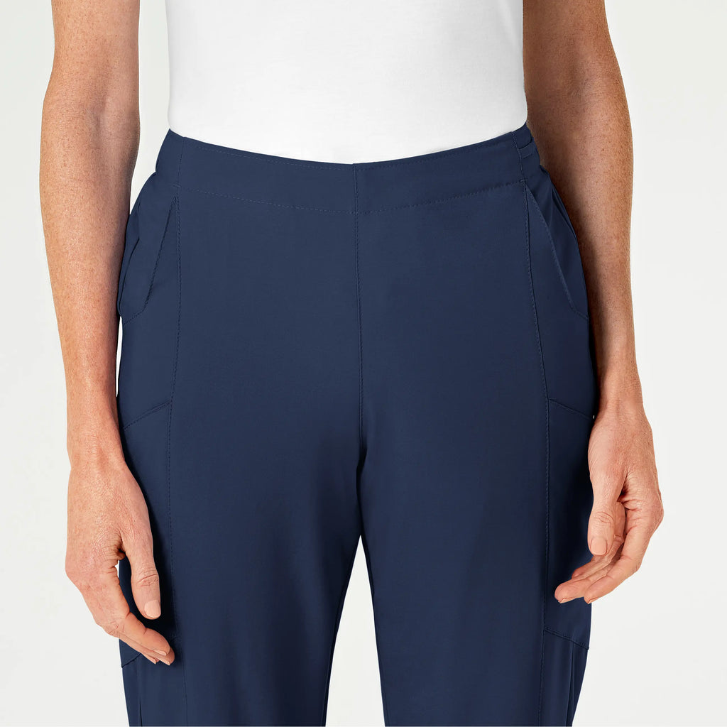 Wink Scrubs Women's Flat Front Cargo Scrub Pant Navy | scrub-supply.com