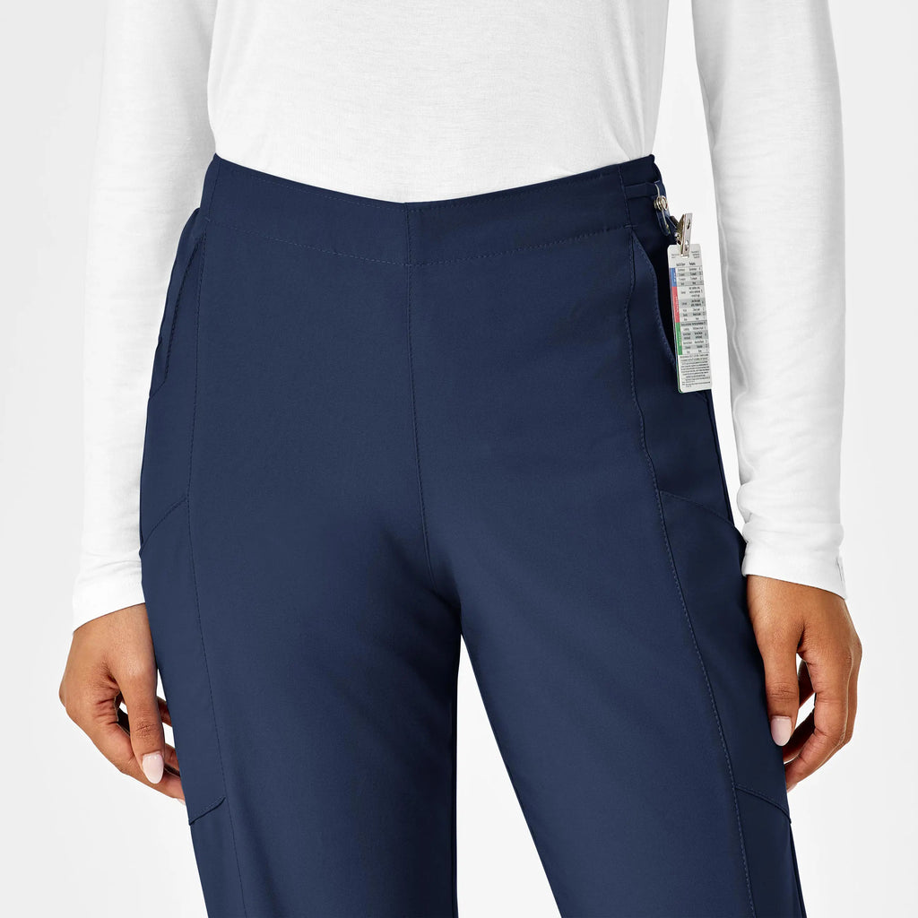 Wink Scrubs Women's Flat Front Cargo Scrub Pant Navy | scrub-supply.com