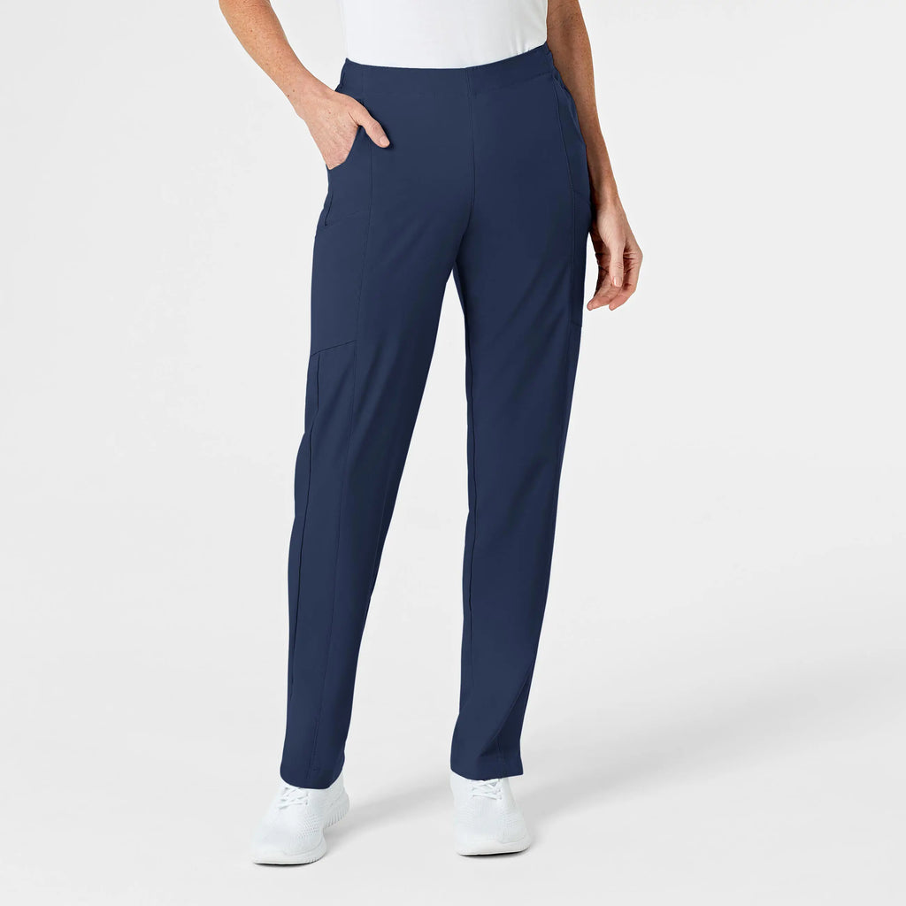 Wink Scrubs Women's Flat Front Cargo Scrub Pant Navy | scrub-supply.com