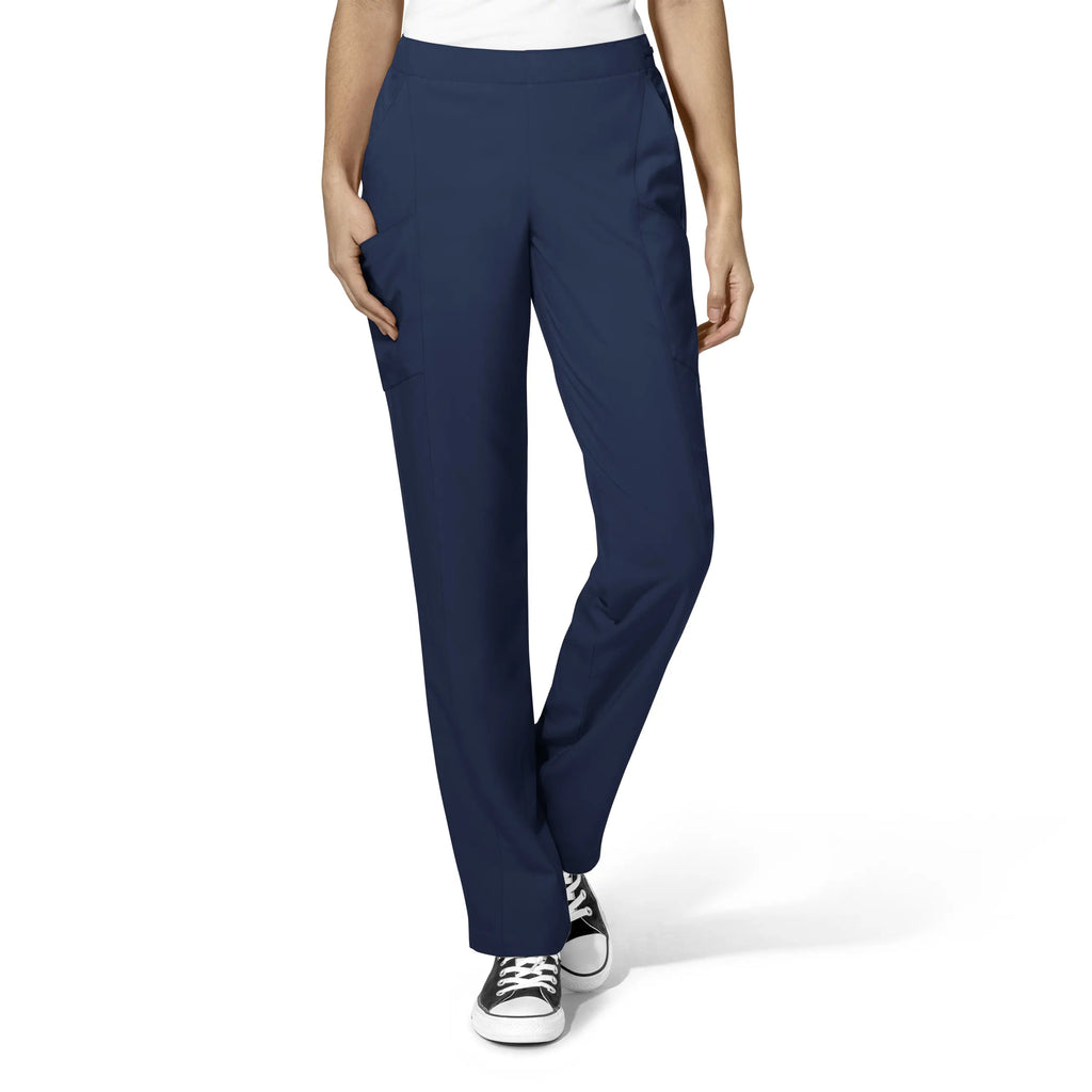 Wink Scrubs Women's Flat Front Cargo Scrub Pant Navy | scrub-supply.com