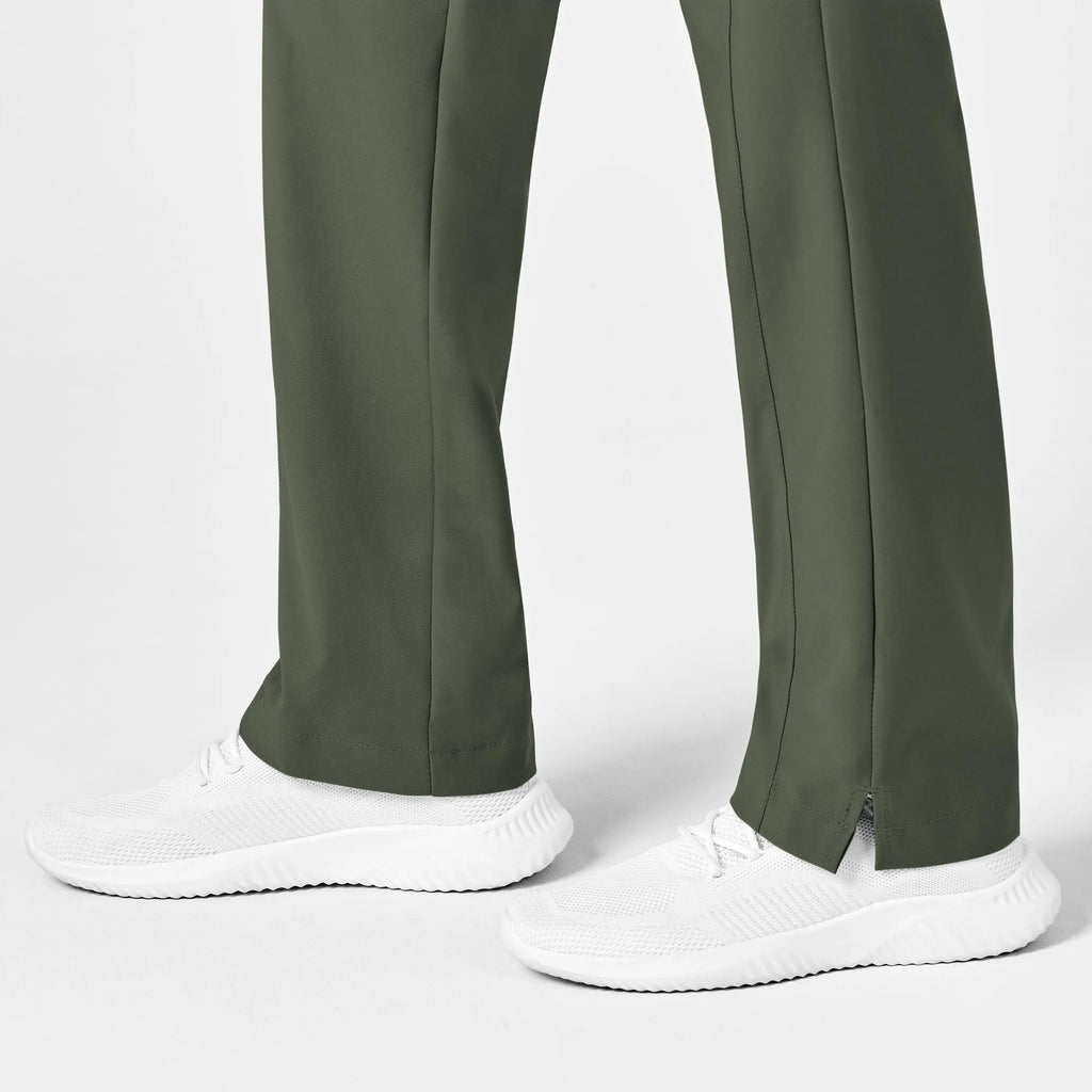 Wink Scrubs Women's Flat Front Cargo Scrub Pant Olive | scrub-supply.com