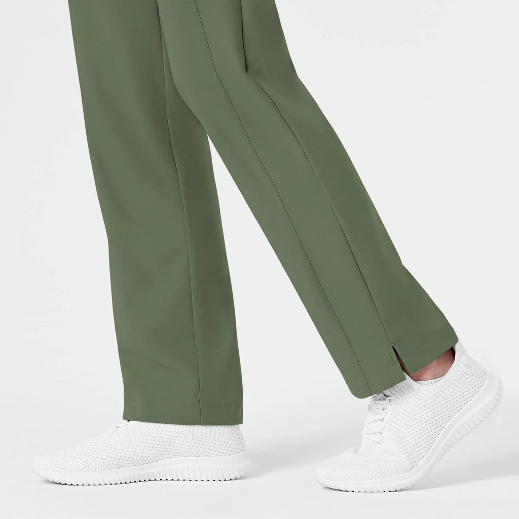 Wink Scrubs Women's Flat Front Cargo Scrub Pant Olive | scrub-supply.com