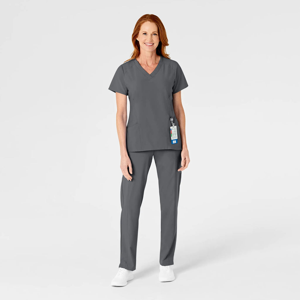 Wink Scrubs Women's Flat Front Cargo Scrub Pant Pewter | scrub-supply.com