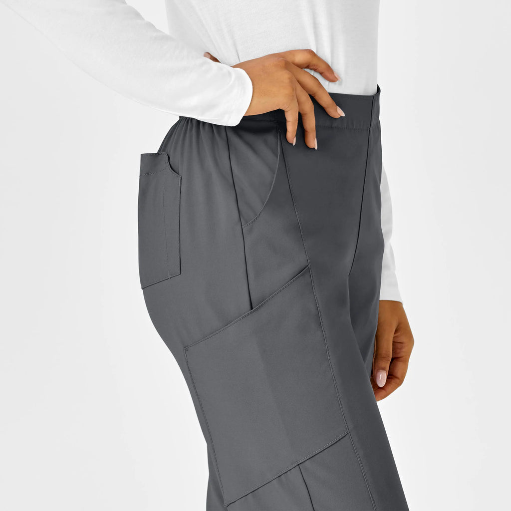 Wink Scrubs Women's Flat Front Cargo Scrub Pant Pewter | scrub-supply.com