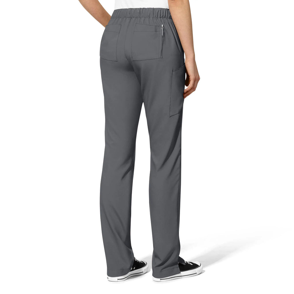 Wink Scrubs Women's Flat Front Cargo Scrub Pant Pewter | scrub-supply.com