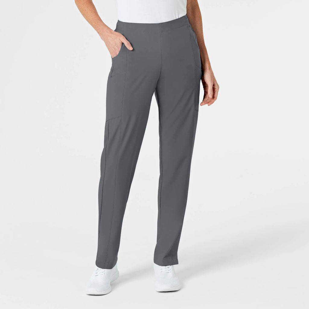 Wink Scrubs Women's Flat Front Cargo Scrub Pant Pewter | scrub-supply.com