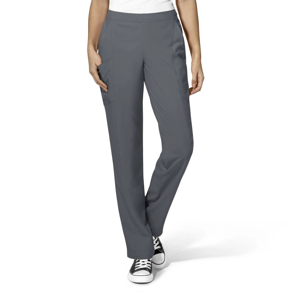 Wink Scrubs Women's Flat Front Cargo Scrub Pant Pewter | scrub-supply.com