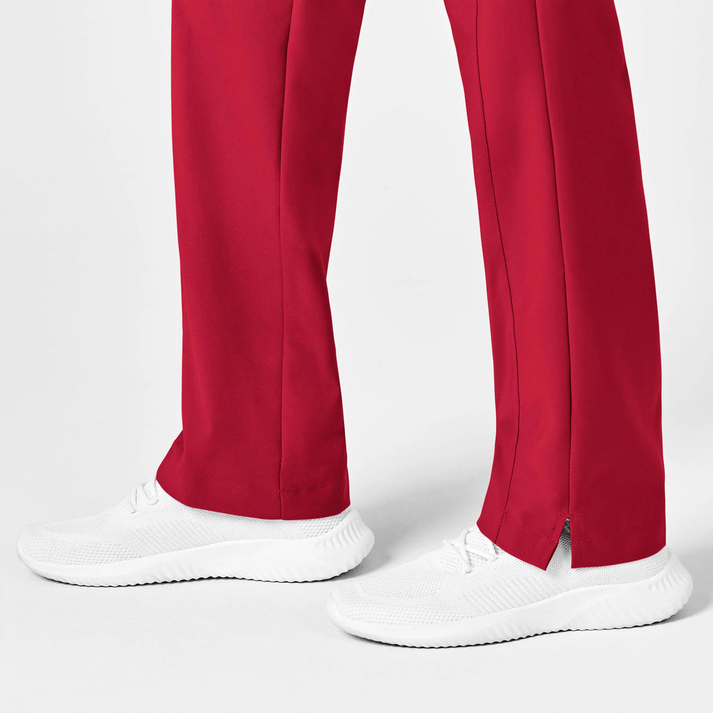 Wink Scrubs Women's Flat Front Cargo Scrub Pant Red | scrub-supply.com