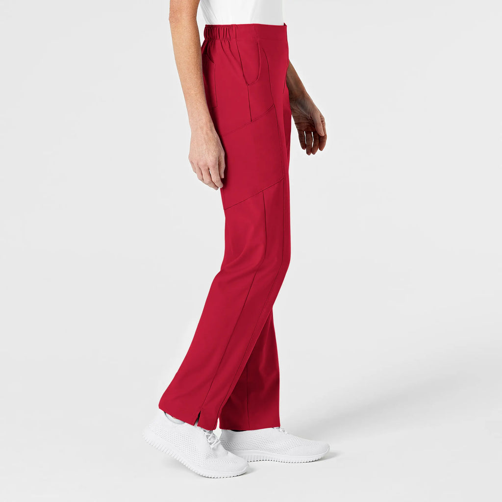 Wink Scrubs Women's Flat Front Cargo Scrub Pant Red | scrub-supply.com