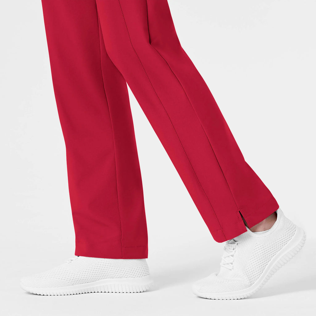 Wink Scrubs Women's Flat Front Cargo Scrub Pant Red | scrub-supply.com