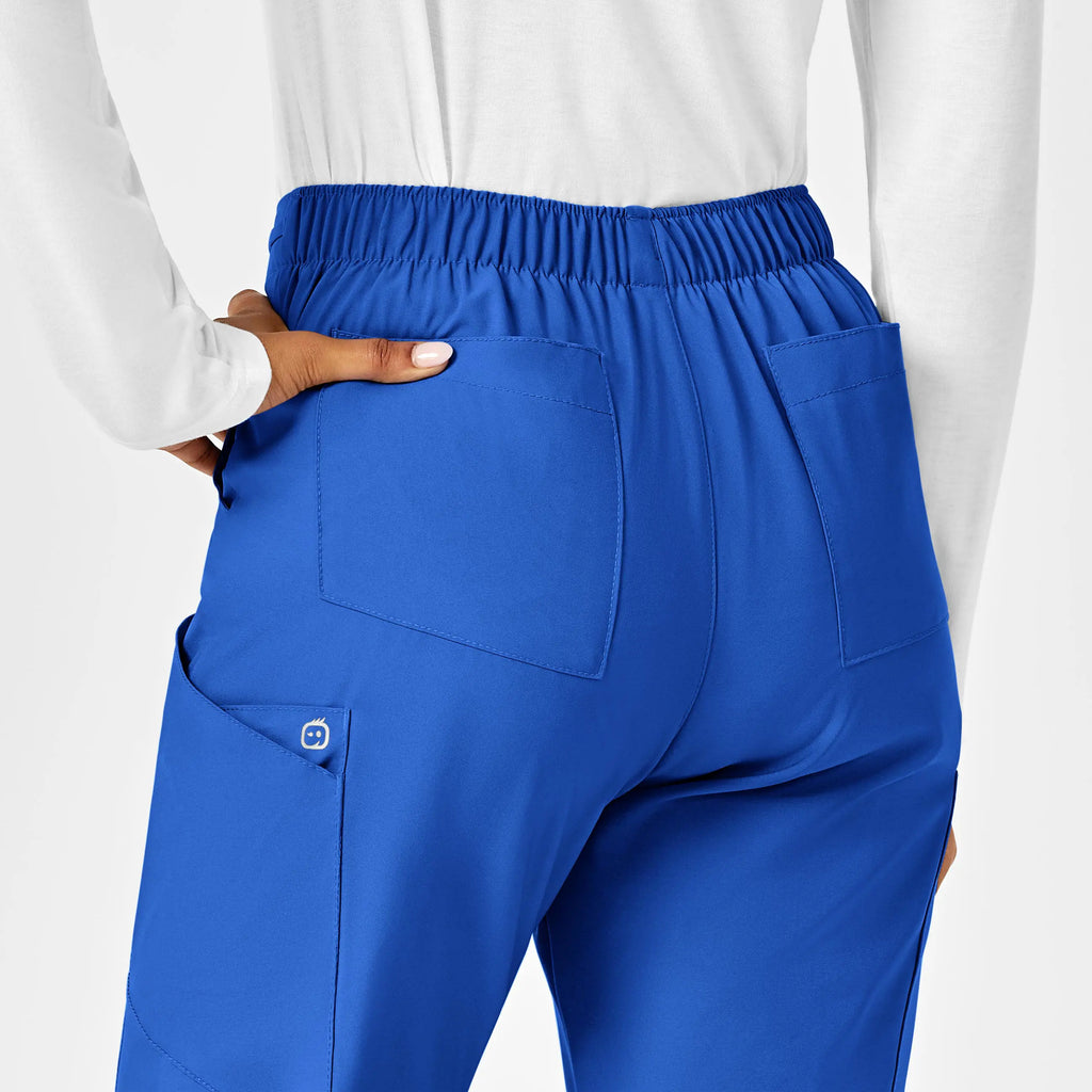 Wink Scrubs Women's Flat Front Cargo Scrub Pant Royal Blue | scrub-supply.com