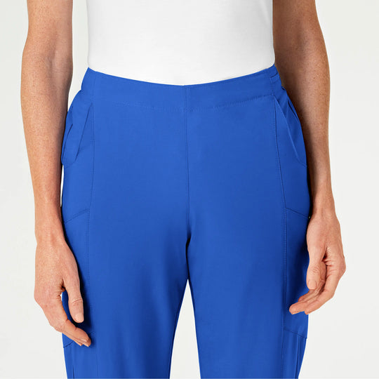 Wink Scrubs Women's Flat Front Cargo Scrub Pant Royal Blue | scrub-supply.com