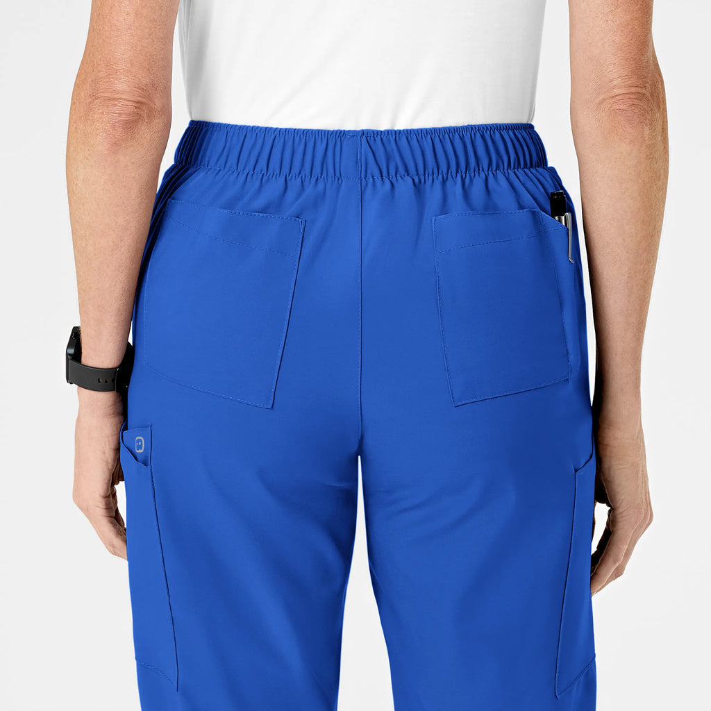 Wink Scrubs Women's Flat Front Cargo Scrub Pant Royal Blue | scrub-supply.com