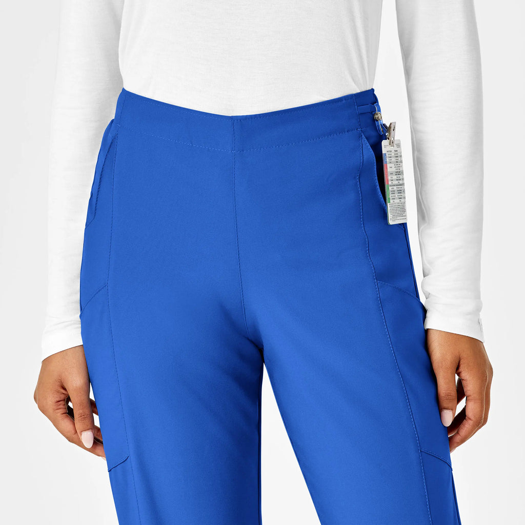 Wink Scrubs Women's Flat Front Cargo Scrub Pant Royal Blue | scrub-supply.com