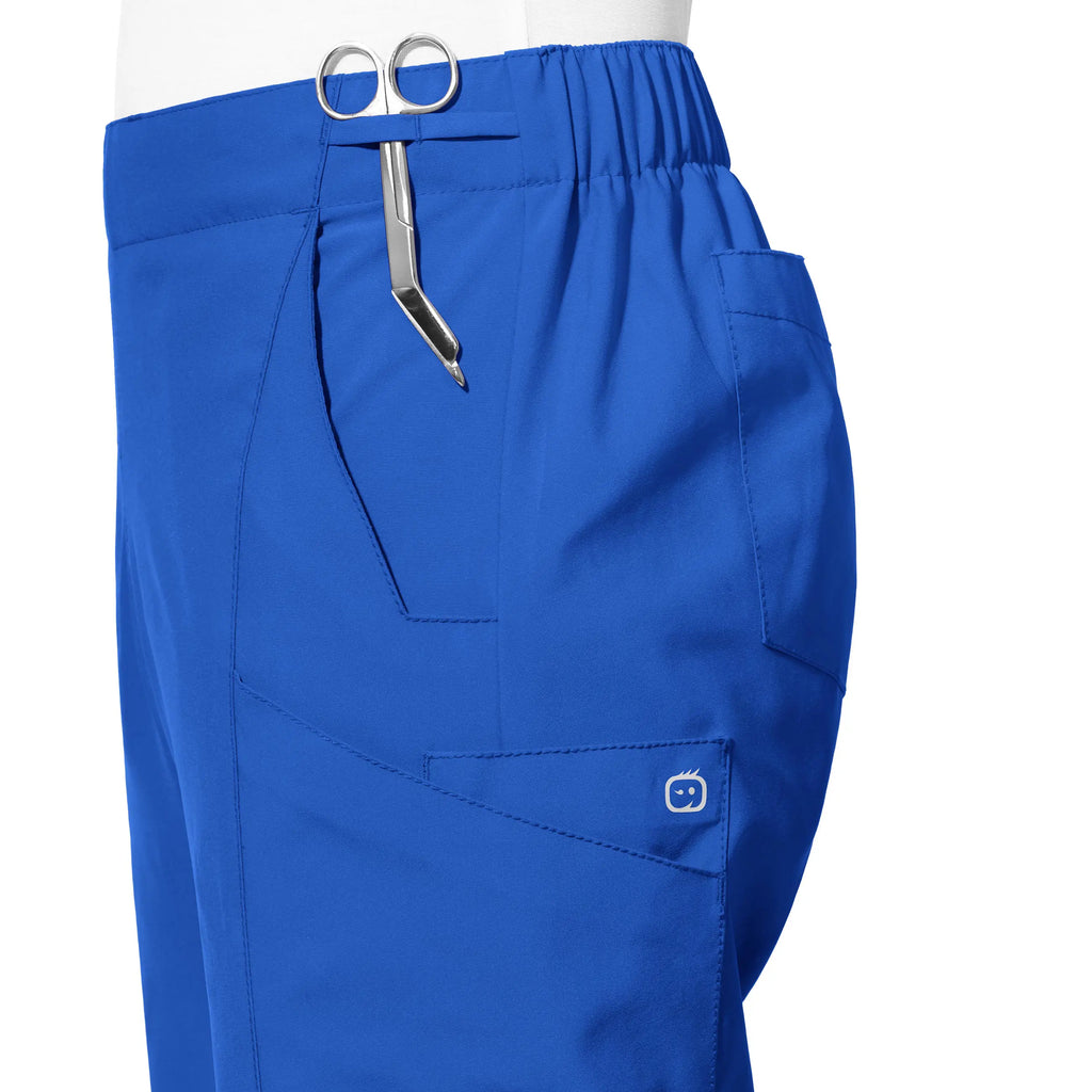 Wink Scrubs Women's Flat Front Cargo Scrub Pant Royal Blue | scrub-supply.com