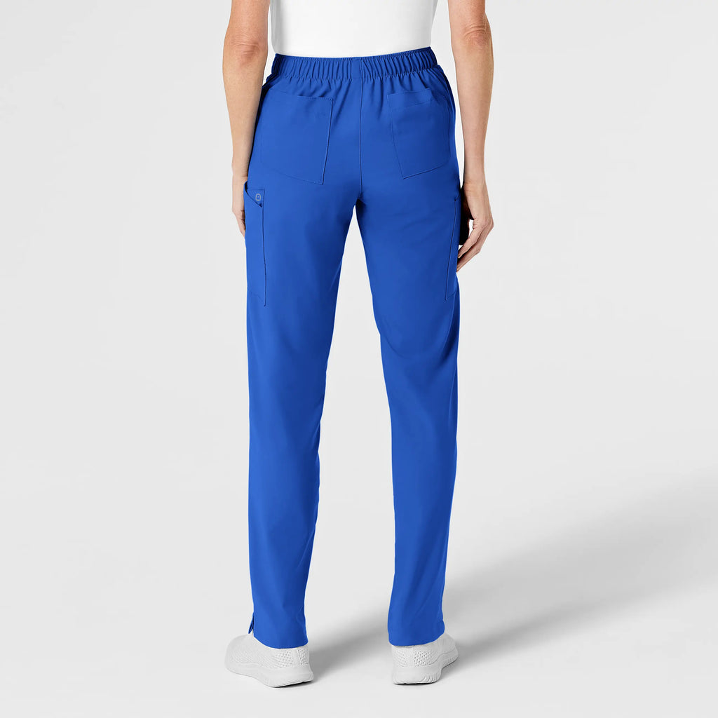 Wink Scrubs Women's Flat Front Cargo Scrub Pant Royal Blue | scrub-supply.com