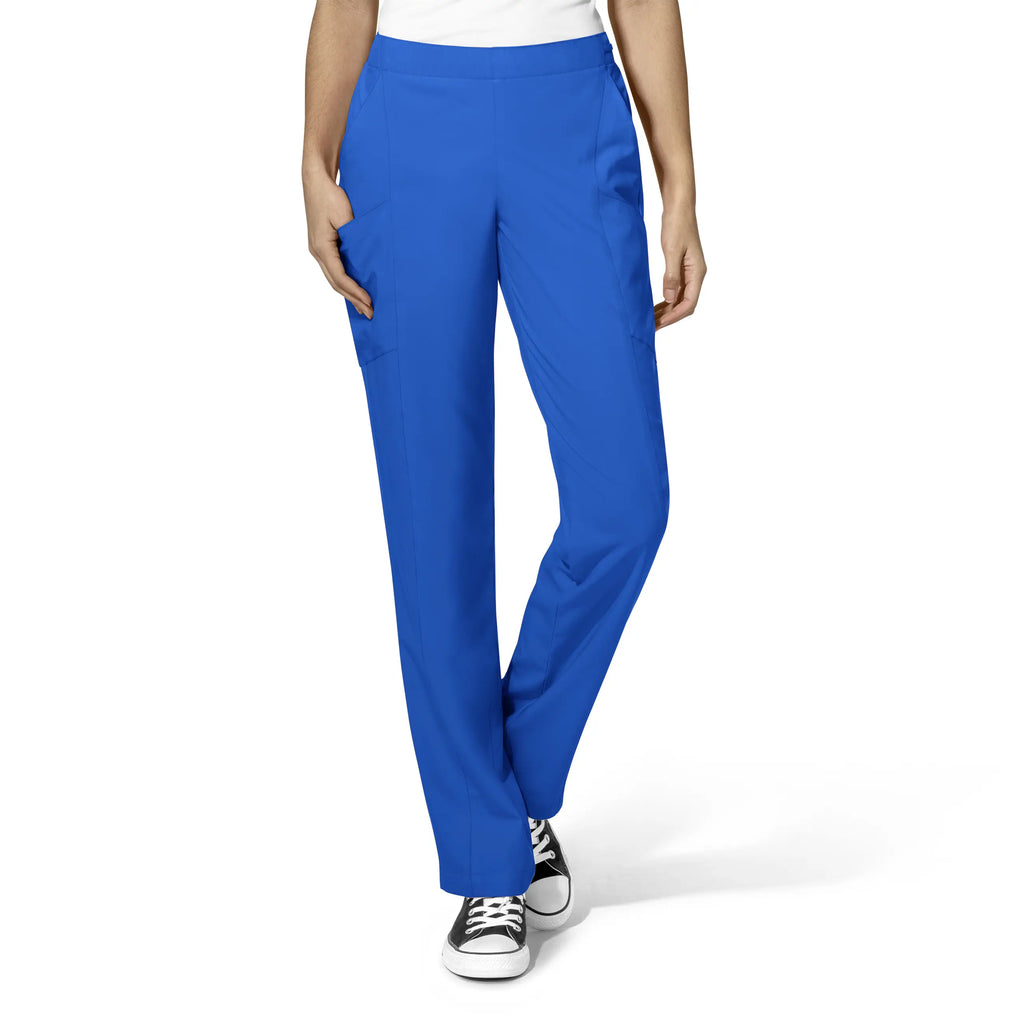 Wink Scrubs Women's Flat Front Cargo Scrub Pant Royal Blue | scrub-supply.com