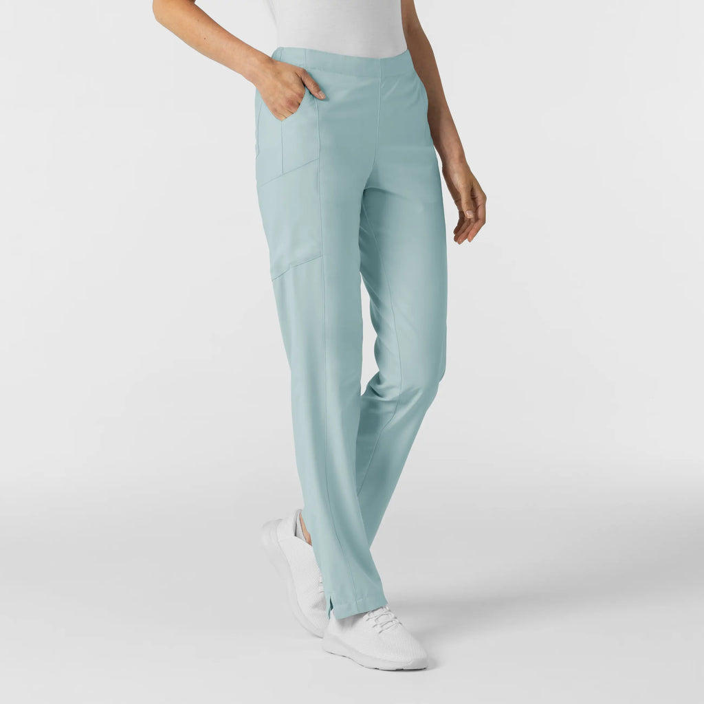 Wink Scrubs Women's Flat Front Cargo Scrub Pant Sky Blue | scrub-supply.com