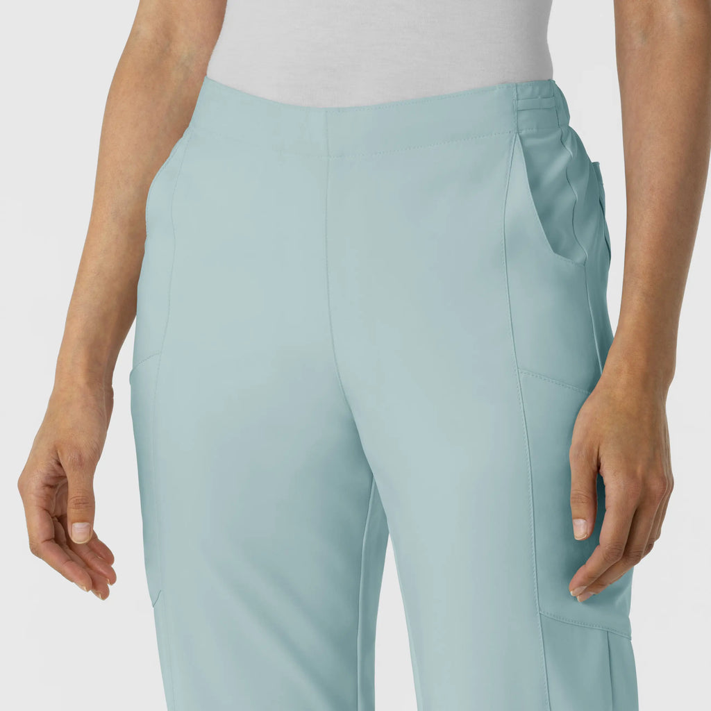 Wink Scrubs Women's Flat Front Cargo Scrub Pant Sky Blue | scrub-supply.com