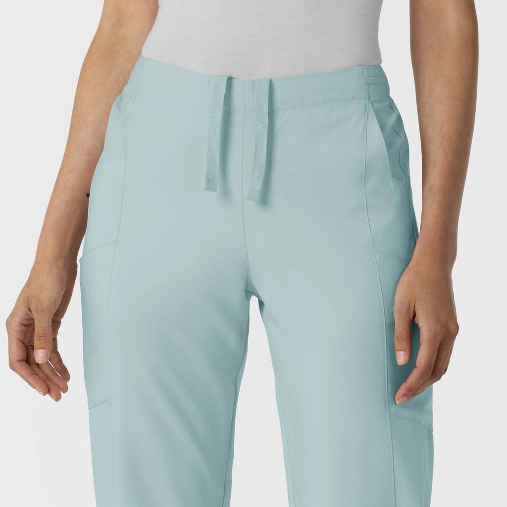 Wink Scrubs Women's Flat Front Cargo Scrub Pant Sky Blue | scrub-supply.com