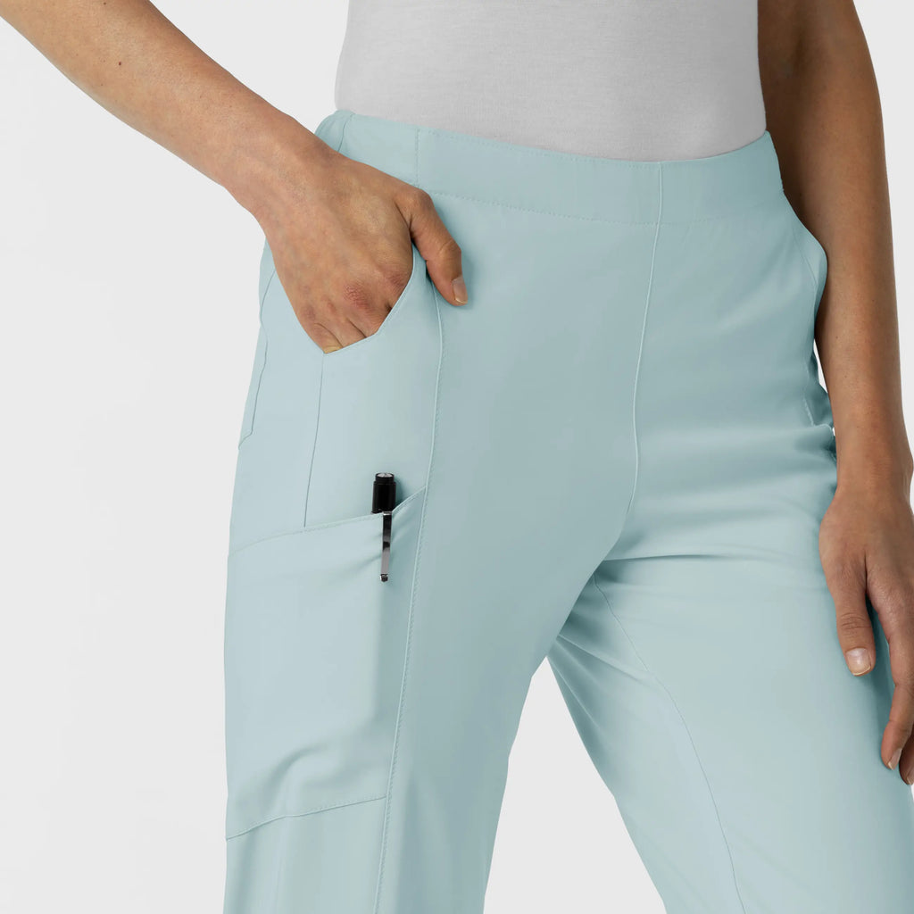 Wink Scrubs Women's Flat Front Cargo Scrub Pant Sky Blue | scrub-supply.com